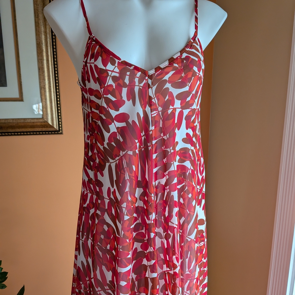 Taylor Dress Asymmetrical Hem Maxi Dress Size 8 Bright Color - Picture 3 of 14